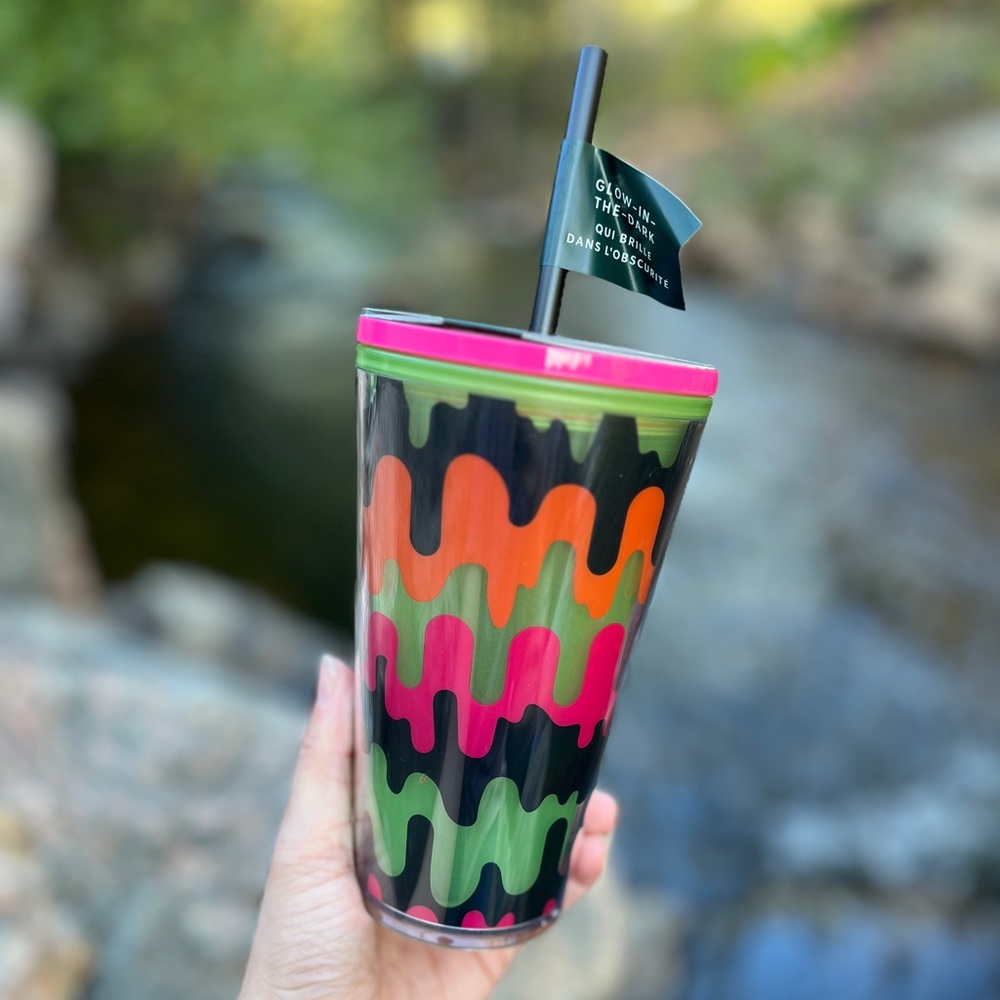 Starbucks Fall 2023 Glow in the Dark Halloween Drippy Sticker Grande Cup
